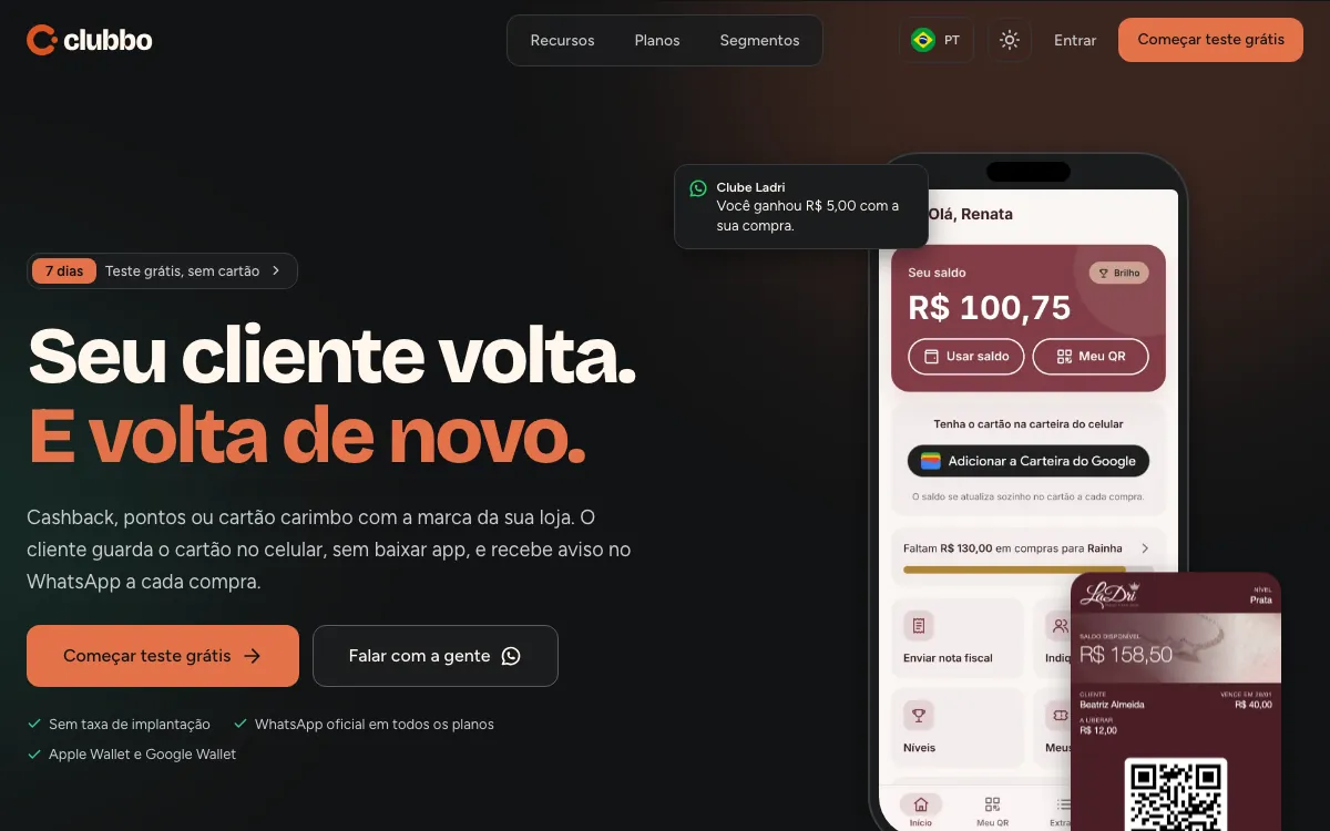 Site da Clubbo